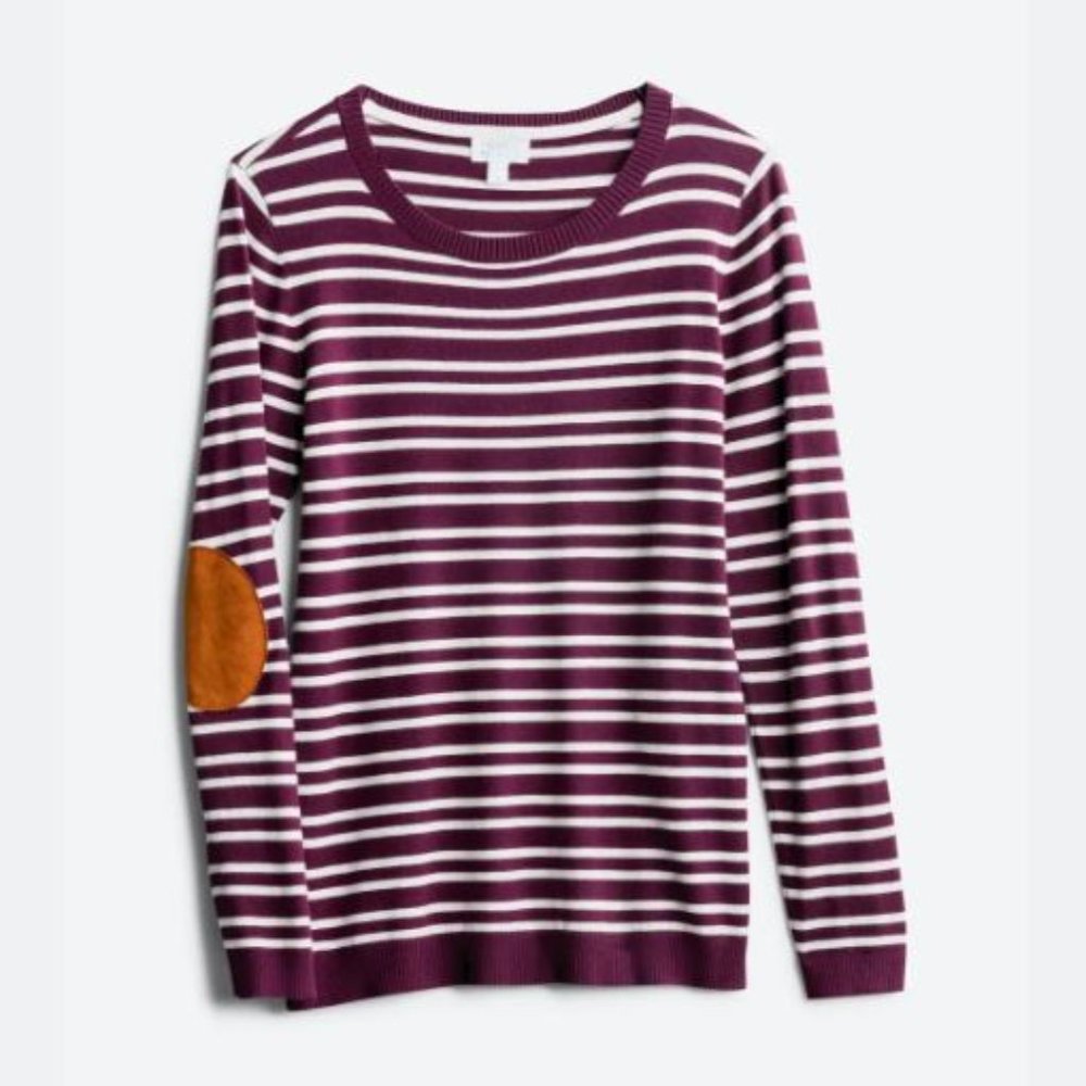 Market & Spruce Aubree Elbow patch sweater